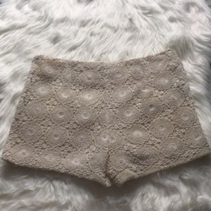 Rue 21 Cream Colored Shorts